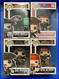 Funko Pop Pirates of the Caribbean Jack Sparrow & Cursed Barbuda With PROTECTORS
