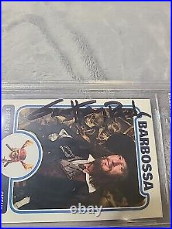 Geoffrey Rush Signed Card Captain Barbossa Pirates Of The Caribbean Rare