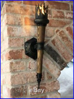 Handmade Medieval Candle Wall Sconce 21,65 Long, Torch Wall Sconce