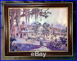 Herb Ryman 21x27 Concept Art for New Orleans Square + Pirates of the Caribbean
