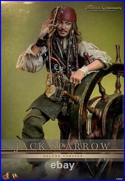 Hot Toys Captain Jack Sparrow Deluxe Figure Pirates of the Caribbean New 2025