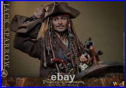 Hot Toys Captain Jack Sparrow Deluxe Figure Pirates of the Caribbean New 2025