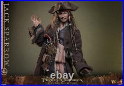 Hot Toys Captain Jack Sparrow Deluxe Figure Pirates of the Caribbean New 2025