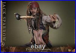 Hot Toys Captain Jack Sparrow Deluxe Figure Pirates of the Caribbean New 2025