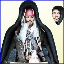 Hot Toys Captain Jack Sparrow Pirates Of The Caribbean DX06 Action Figure Used