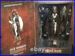 Hot Toys Jack Sparrow Pirates of the Caribbean At World's End 1/6 Scale USED GC