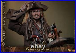Hot Toys Pirates of the Caribbean DX38 Jack Sparrow Deluxe 1/6 Figure In Stock