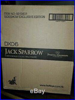 Hot Toys Sideshow Exclusive DX06 1/6 Jack Sparrow Pirates of the Caribbean NIB