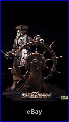 Hot toys DX06 Pirates of the Caribbean Captain Jack Sparrow ship Rudder diorama