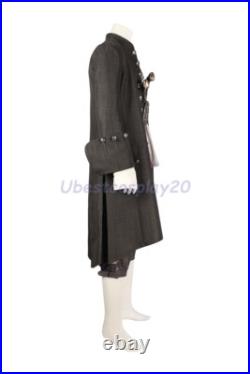 Jack Sparrow Costume Pirates of the Caribbean Cosplay Suit Fullset Handcrafted