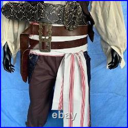 Jack Sparrow Costume Pirates of the Caribbean Cosplay Suit Men's Outfit