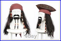 Jack Sparrow Costume Pirates of the Caribbean Cosplay Suit Men's Outfit