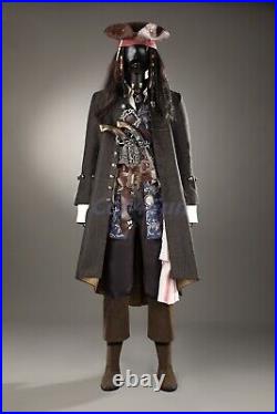 Jack Sparrow Costume Pirates of the Caribbean cosplay Suit fullset