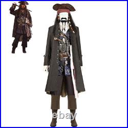 Jack Sparrow Costume Pirates of the Caribbean outfit Cosplay Suit