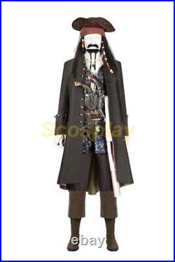 Jack Sparrow Costume Pirates of the Caribbean outfit Cosplay Suit