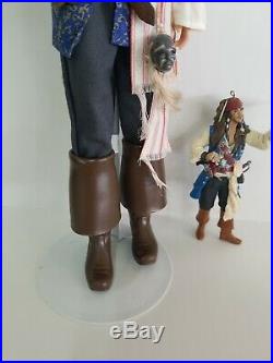 Jack Sparrow Doll Barbie Pirates Of The Caribbean Johnny Depp & Mini Jack TOO