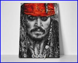 Jack Sparrow Movie Poster or Canvas Pirates of the Caribbean