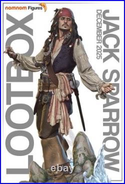 Jack Sparrow Pirates of the Caribbean 1/10 UNPAINTED Scale Resin Kit
