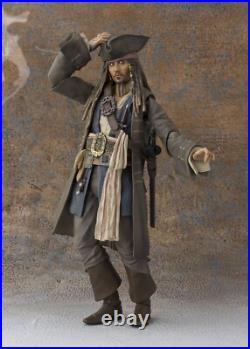 Jack Sparrow Pirates of the Caribbean BANDAI S. H. Figuarts Johnny Depp 5.9in