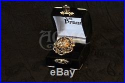 Jack sparrow Brass Flower button Pirate Ring of the caribbean ACME BRAND XCLUSIV