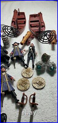 Jakks Disney Pirates of the Caribbean Action Figures Lot 57 Pieces 2011