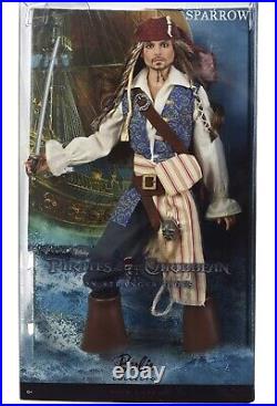 Johnny Deep Mattel Pirates of The Caribbean Jack Sparrow Doll T7654