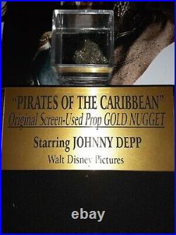 Johnny Depp Certified Autograph And Movie Prop Gold Pirates Of The Caribbean