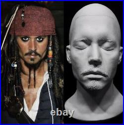 Johnny Depp Life Mask Cast Cap. Jack Sparrow PiratesEdward Scissorhands Rare