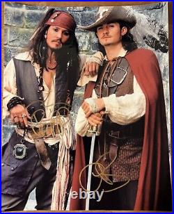 Johnny Depp Orlando Bloom Signed Autographed Pirates Of The Caribbean Photo +COA