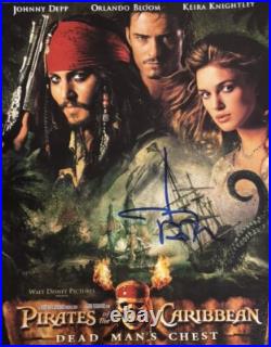 Johnny Depp Pirates Of The Caribbean Movie Star Signed Autographed 8x10 Photo