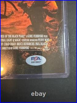 Johnny Depp Pirates Of The Caribbean Signed Movie Flat 11x17 Psa Cert
