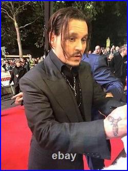 Johnny Depp Pirates of the Caribbean Autographed Signed 8x10 Photo JSA COA