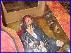 Johnny Depp Rare Signed Captain Jack Sparrow 18 Action Figure Neca Disney + BAS
