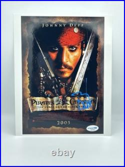 Johnny Depp Signed 8x10 Photo Pirates of the Caribbean 8x10 Autographed JSA