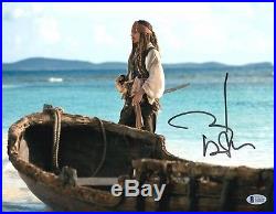 Johnny Depp Signed Auto Pirates Of The Caribbean 11x14 Photo Beckett Bas Coa 7