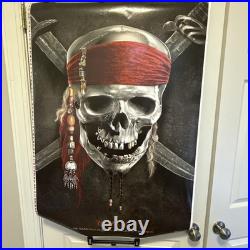 Johnny Depp Signed Autograph Pirates of The Caribbean Movie Poster PSA/DNA COA