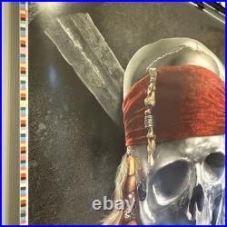 Johnny Depp Signed Autograph Pirates of The Caribbean Movie Poster PSA/DNA COA