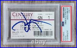 Johnny Depp Signed Pirates Of The Caribbean 2 Movie Ticket Slabbed Auto PSA