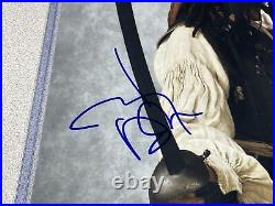 Johnny Depp Signed Pirates of the Caribbean 11x14 Photo Autograph Beckett COA