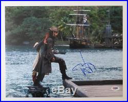 Johnny Depp Signed Pirates of the Caribbean Authentic 11x14 Photo PSA/DNA J03944