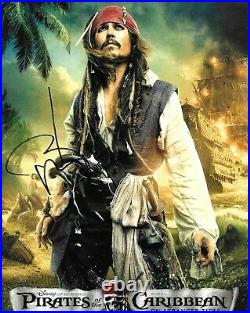 Johnny Depp autograph signed Pirates of the Caribbean photo