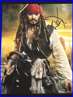 Johnny Depp autographed 8x10 photo, signed, authentic, Pirates, COA