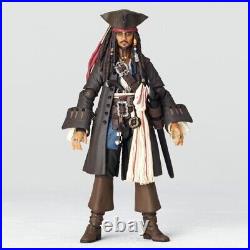 Kaiyodo Pirates of the Caribbean Revoltech Jack Sparrow Action Figure New InHand
