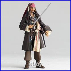 Kaiyodo Pirates of the Caribbean Revoltech Jack Sparrow Action Figure New InHand