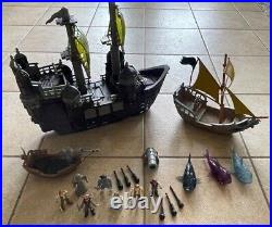 LARGE LOT Pirates Of The Caribbean Playsets Silent Mary Ghost Ship Figures-More