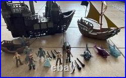 LARGE LOT Pirates Of The Caribbean Playsets Silent Mary Ghost Ship Figures-More