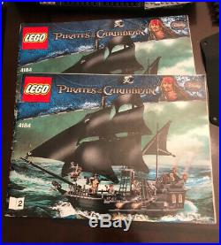 LEGO The Black Pearl 4184 Pirates Of The Caribbean POTC Parts Figures Manuals