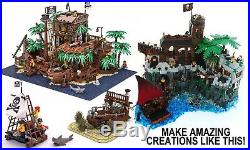 LEGO (x1700pcs) 2KG Pirates Caribbean Bulk Moc/ Packs Ship Parts Guaranteed