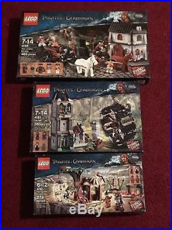 Lego Pirates Of The Caribbean 4182 The Cannibal Escape, 4183 The Mill, 4193 Sets