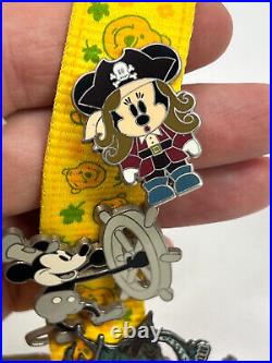 Lot (18) vtg Pins DISNEY Disneyland Pirates of the Caribbean Mickey Mouse MORE